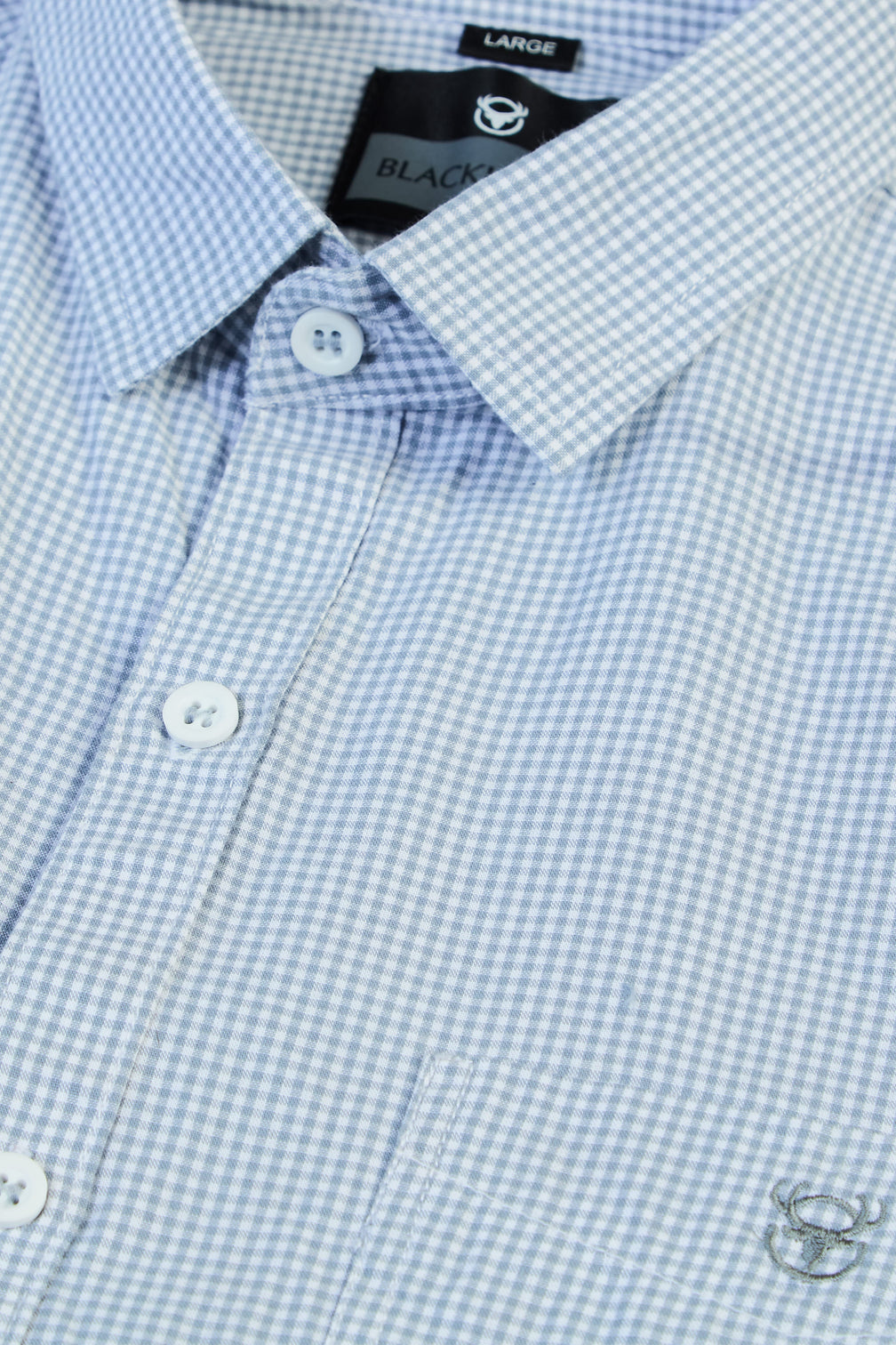 Classic Sky Blue Checkered Shirt