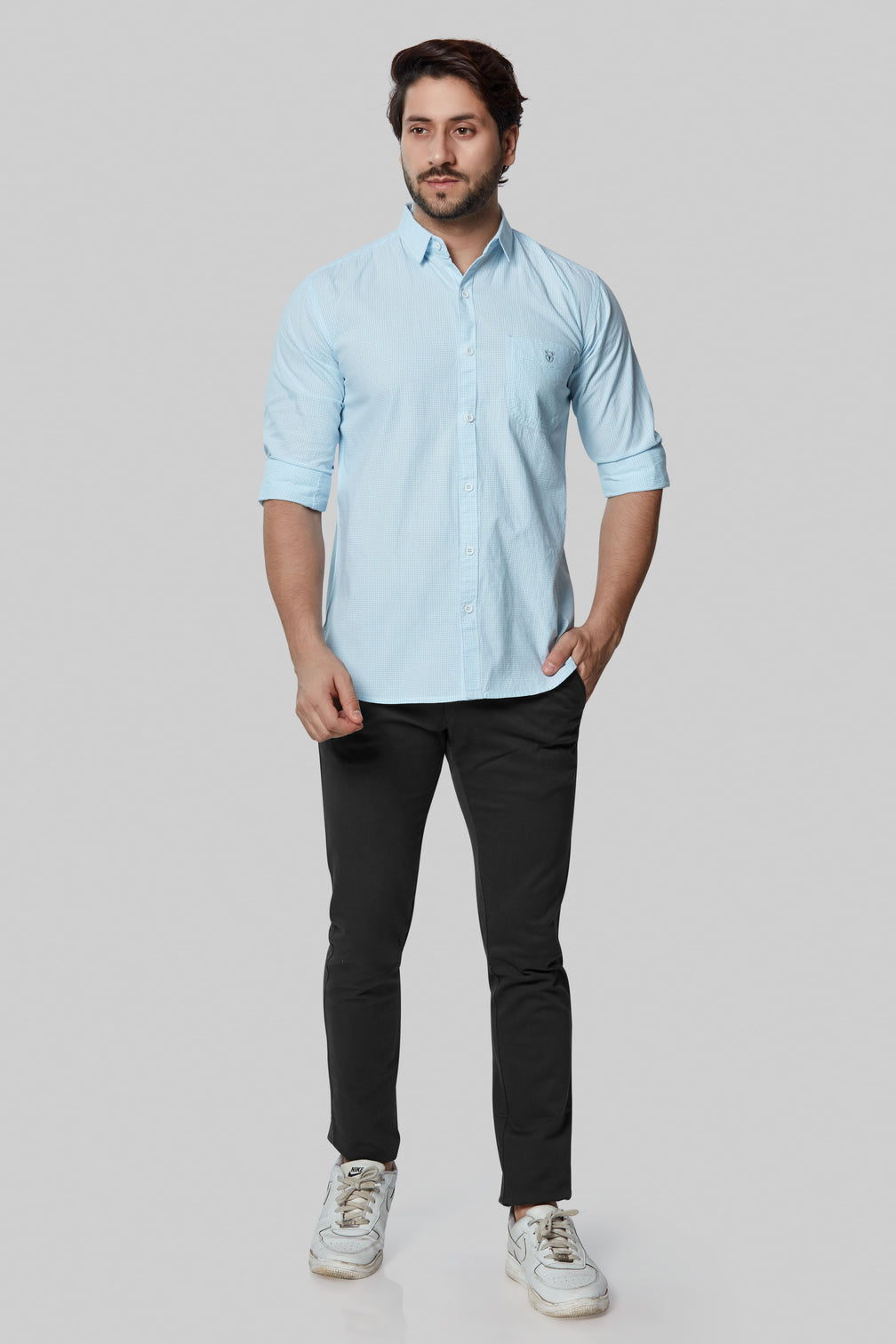 Men’s Cotton Check Shirt