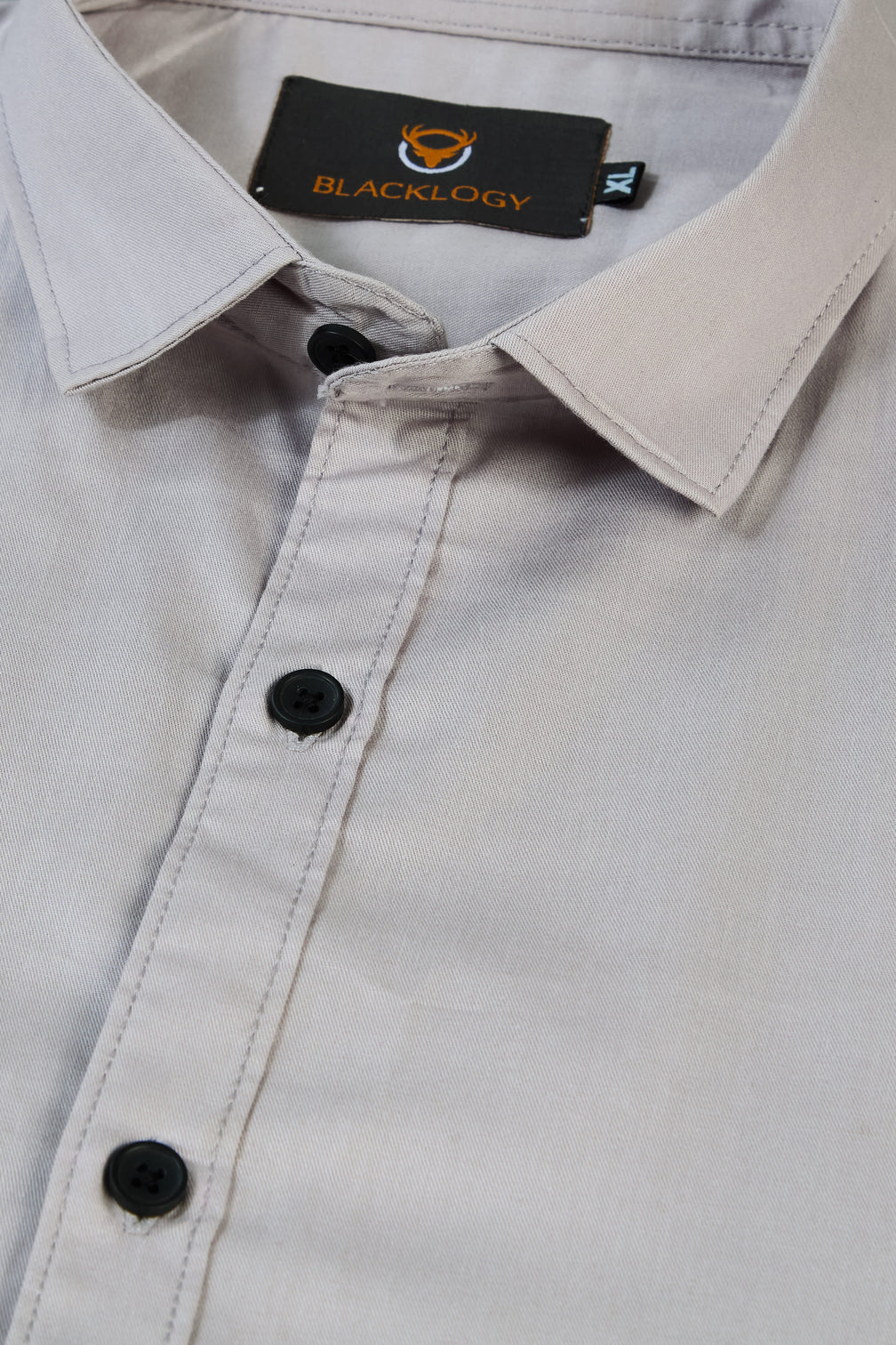 Modern Fit Grey Full Sleeve Shirt