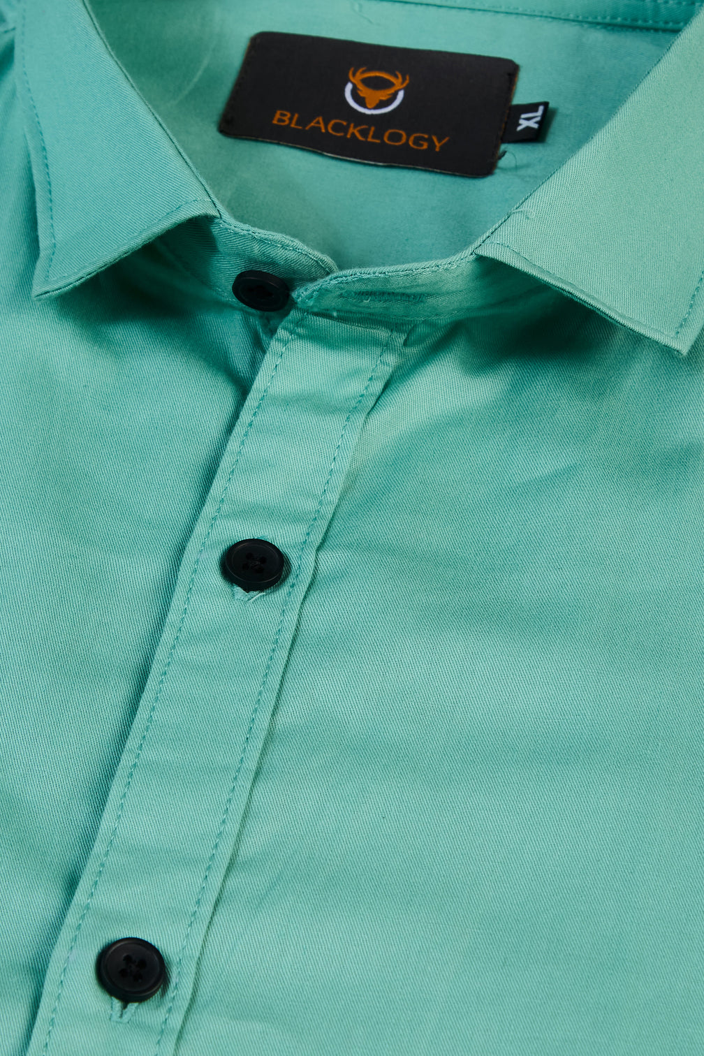 Soft Green Cotton Shirt for Man's