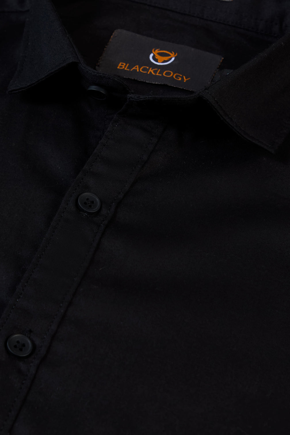 Men's Black Cotton Shirt