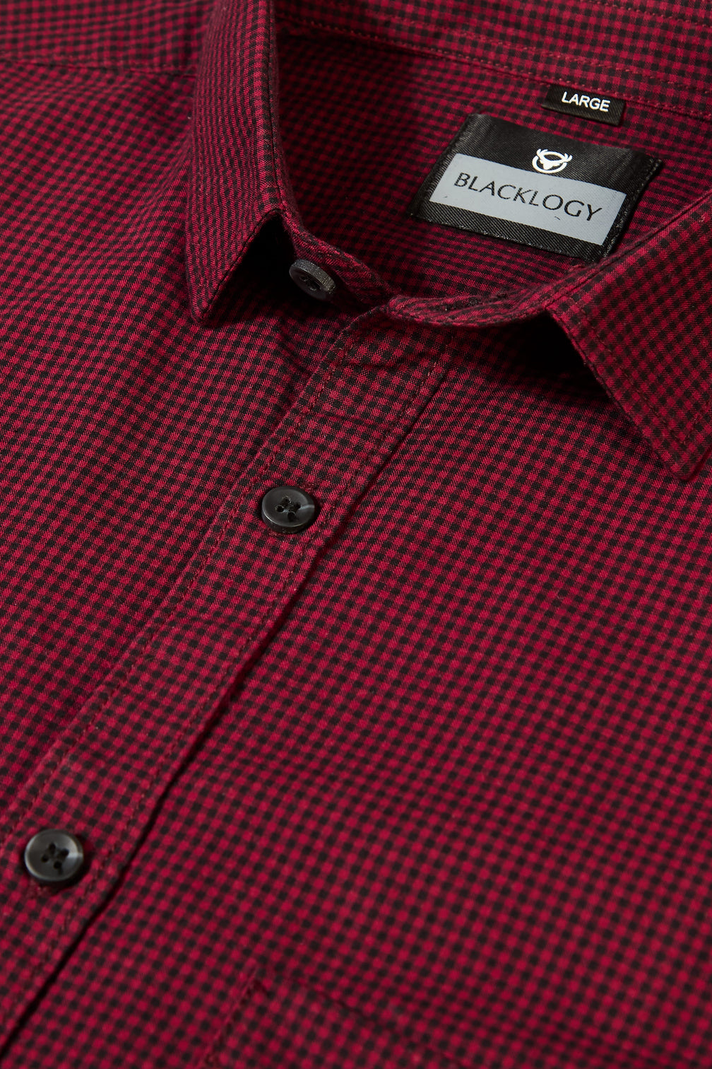 Maroon Checkered Shirt for Men's