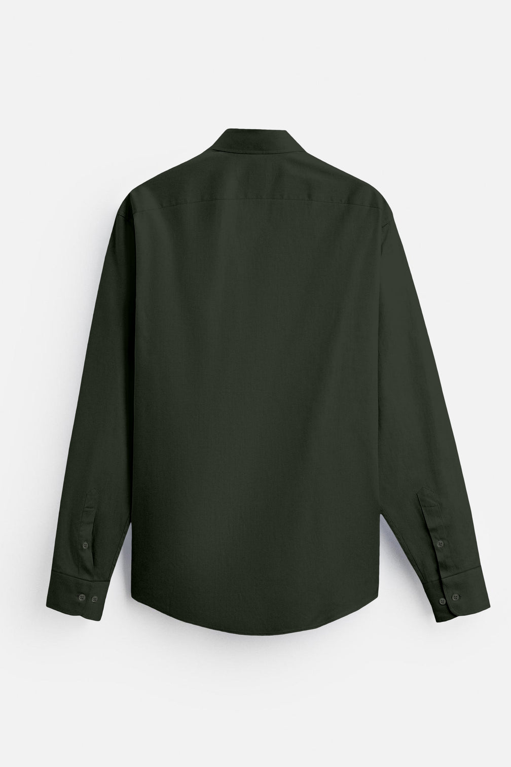 Blacklogy Men's Premium Satin Solid Shirt – Dark Green | Stylish Slim Fit Formal Shirt with Logo