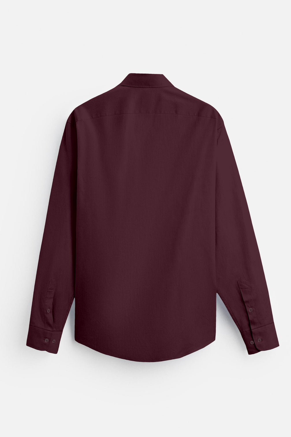 Blacklogy Men's Premium Satin Solid Shirt – Maroon | Stylish Slim Fit Formal Shirt with Logo